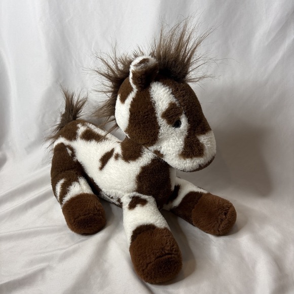 Animal Adventure Other - Animal Adventure Horse Pony Plush Pinto Paint Brown White 19" Floppy Neck